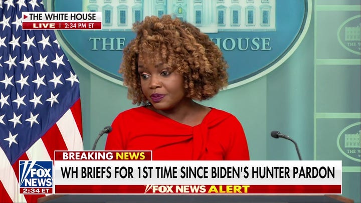 Karine Jean-Pierre addresses Hunter Biden pardon