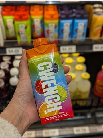 The ready-to-drink format of CWENCH Hydration™ is now offered for sale in all 134 Metro locations in Ontario