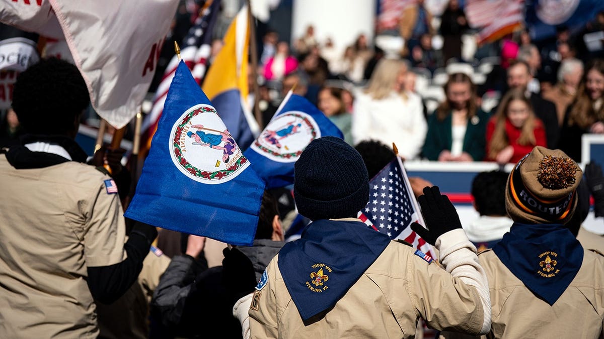 Boy Scouts in Virginia Parade