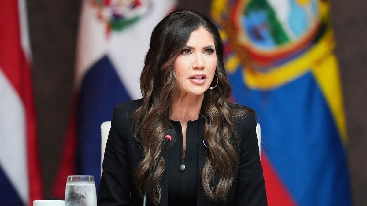 Homeland Security Secretary Kristi Noem delivers remarks 