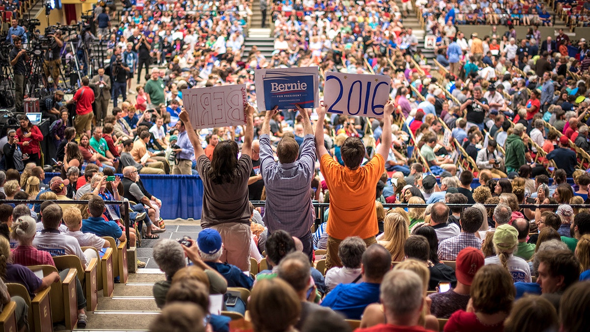 Democratic Party supporters