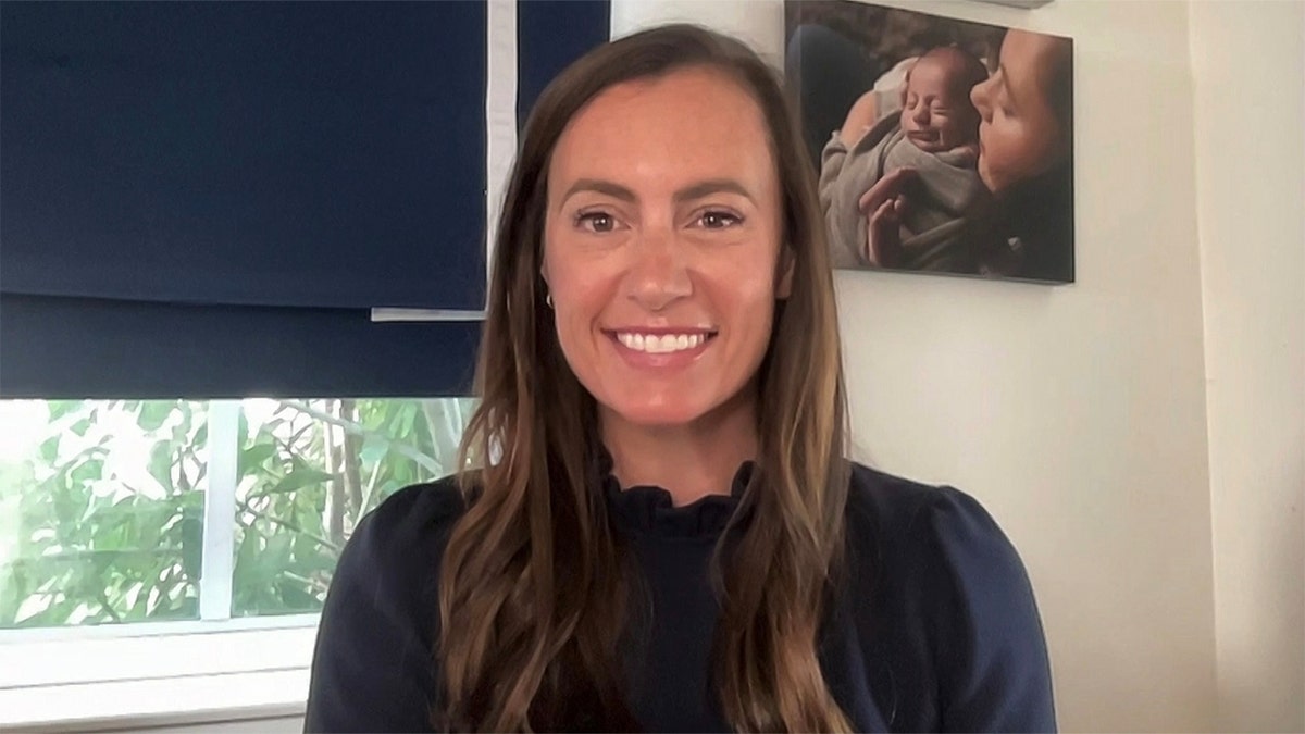 Florida State Rep.-elect Emily Gregory speaking in Palm Beach, Florida.